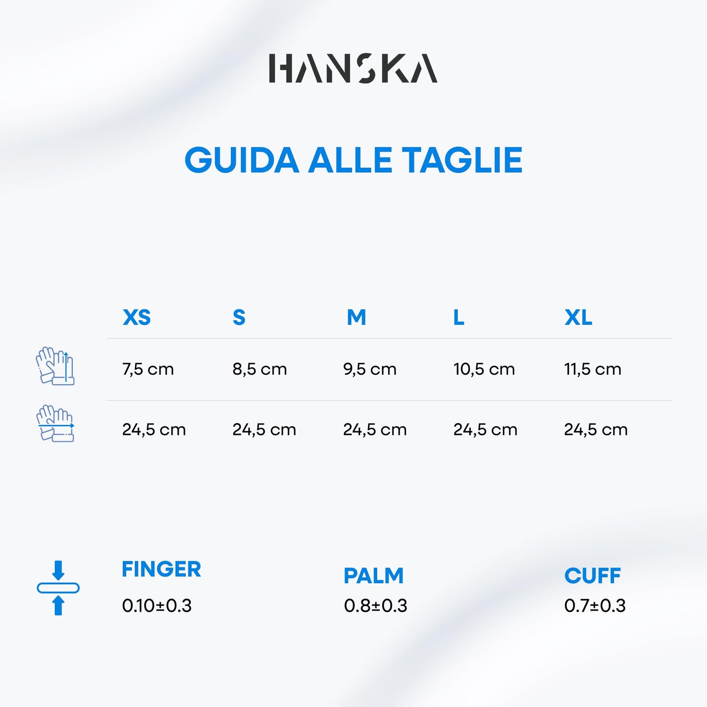 HANSKA 100 Guanti Monouso Nitrile Blu - Senza Polvere - Usa e Getta- Ambidestri - Non Sterili - Base di Gomma - Adatti per Ambiti Medici, Manipolazione degli Alimenti (100, L)