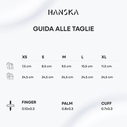 HANSKA 100 Guanti Monouso Nitrile Neri - Senza Polvere - Usa e Getta- Ambidestri - Non Sterili - Base di Gomma - Adatti per Ambiti Medici, Manipolazione degli Alimenti (100, M)