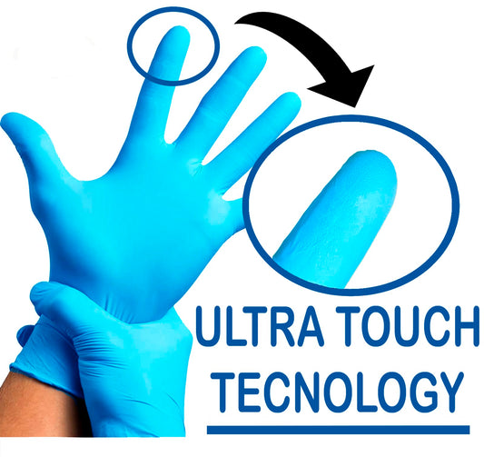 R MOVE 1000 guanti in nitrile monouso senza polvere, senza lattice, ipoallergenici, certificati CE conforme alla norma EN455 guanti per alimenti guanti medici (Taglia M)